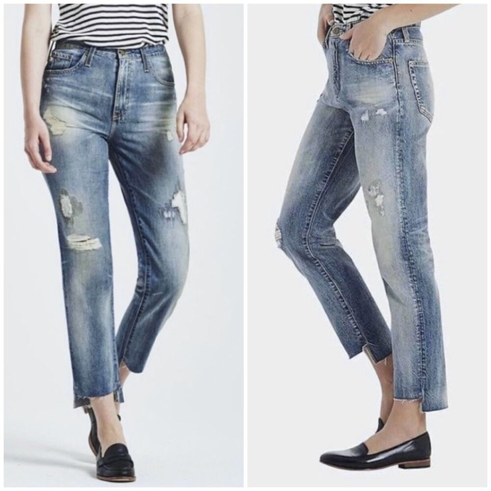 AG Phoebe Jeans 26 x26L High Waist Tapered 17 Years Lapse - LGN1676 17Y-LSP